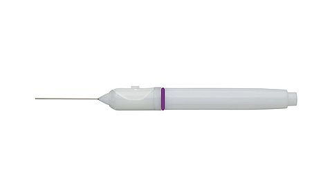 27GA Backflush/Extrusion Handpiece for active &amp; passive aspiration with blunt tip