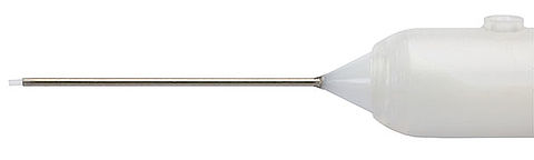 20GA Backflush/Extrusion Handpiece for active &amp; passive aspiration with soft tip brush