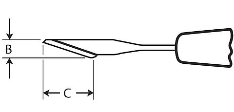 Stab knife 22.5 degree