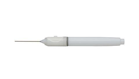 20GA Backflush/Extrusion Handpiece for active &amp; passive aspiration with soft tip